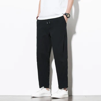 

Men's casual pants 2020 spring and summer new solid color wild loose casual pants youth personality fashion trend men's clothing