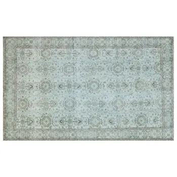 

Handmade Green Vintage Overdyed Turkish Area Rug 181x295 Cm-5'11''X9'8''