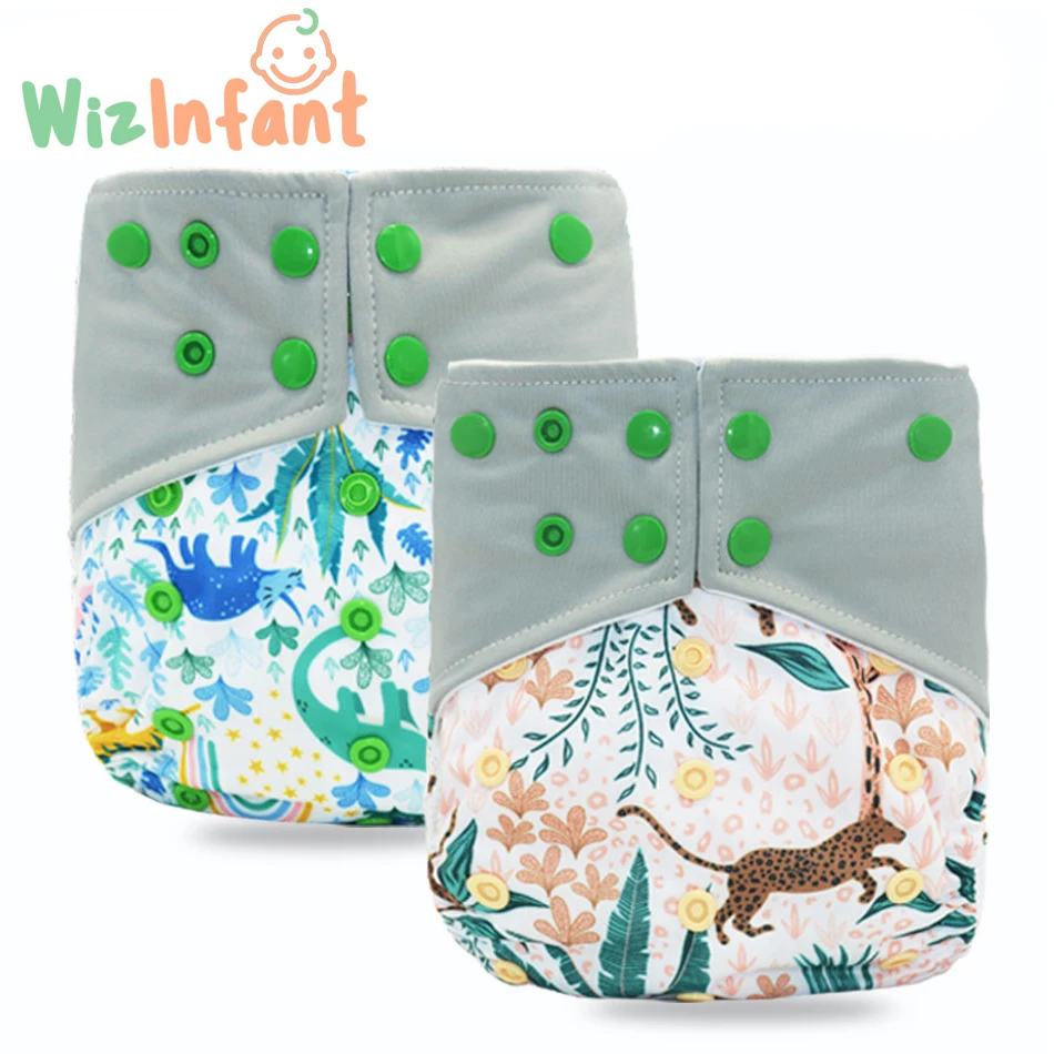 WizInfant Abdl моющийся экологичный тканевый подгузник Регулируемый многоразовый