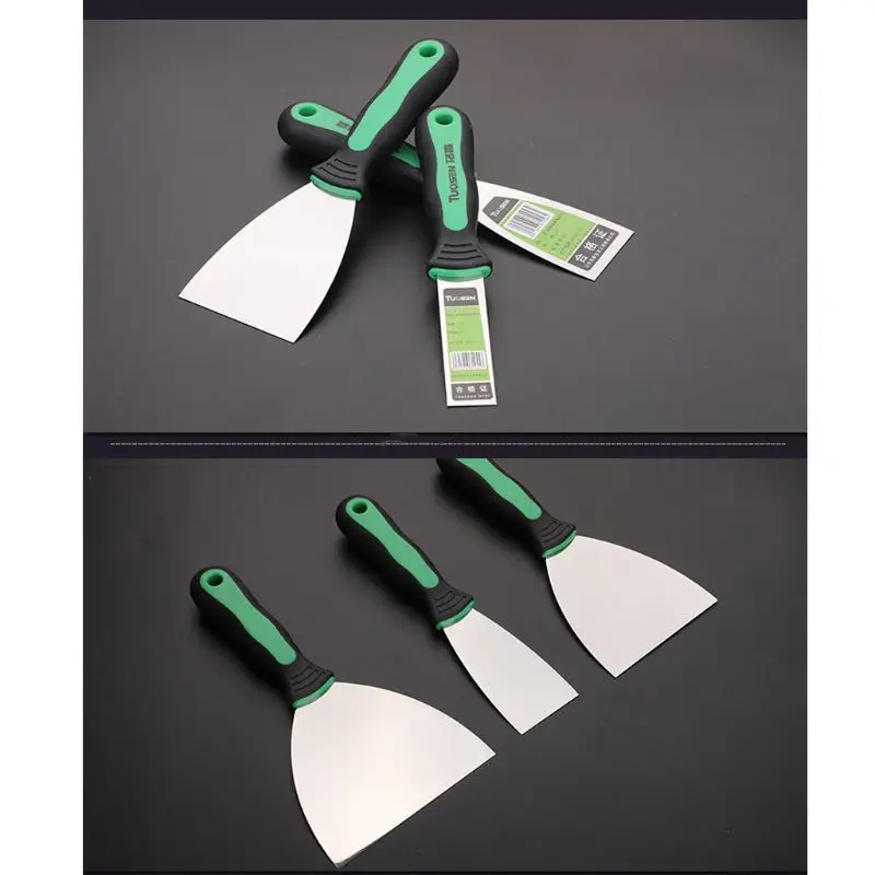 

6 Pcs Putty Knives Set Scraper Blade Kit with Anti-slip Plastic Handle DIY Tool