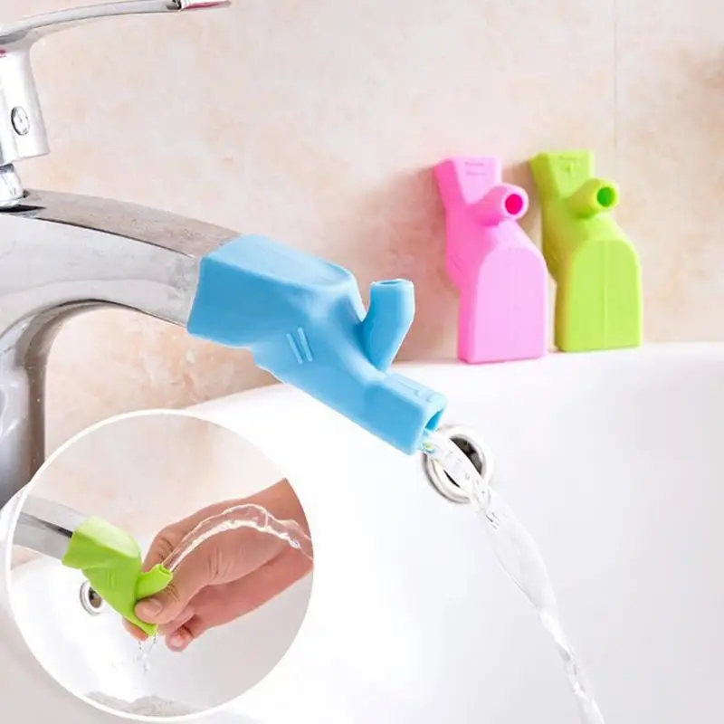 

1piece Extended Cartoon Cute Silicone Faucet Extender Sink Sink Diversion Faucet Splash Head Household Bathroom Supplies