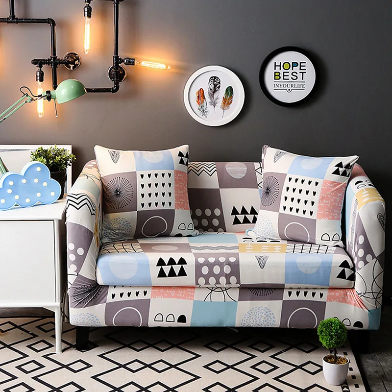 

Microfine Couch Covers for Sofas Printed Kids Couch Three-seat Sofa Cover Sofa Modern Cartoon Loveseat Cover Elastic