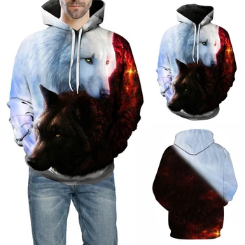 

Wolf Printed Hoodies Men 3d Hoodies Sweatshirts Boy Jackets Pullover Men Women Fashion Tracksuits Animal Streetwear Out Coat