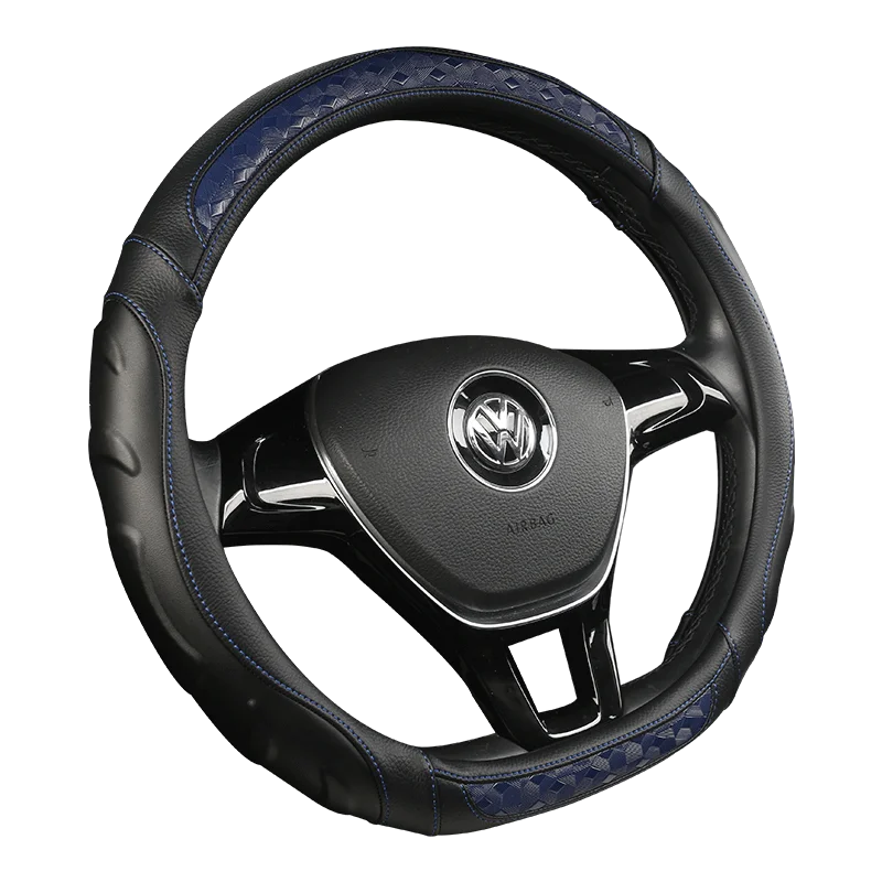 Углеродное волокно кожаный чехол на руль сшитый вручную автомобиль для Toyota Camry 2012