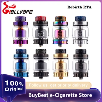 

Hellvape Rebirth RTA Tank with 2 Post Build Deck E Cigarette Atomizer Fit Box MOD Vape Vaporizer vs Drop Dead RDA / INTAKE RTA