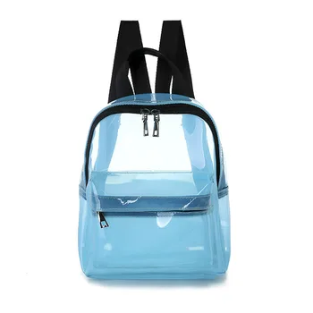 

Women's Bags Women Backpack Casual Mini Pvc Designer Transparent Jelly Bag Schoolbag For Teenagers Girls Bags For Women 2020
