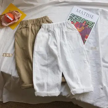 

2020 New Girls Boys Wide Pants Spring Fashion Cotton Kids Pants 1-6t PY851