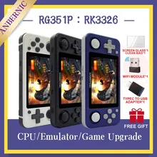 ANBERNIC-consola de juegos Retro RG351P, RK3326, sistema Linux, carcasa de PC, PS1, portátil, de bolsillo, consola de juegos portátil, nuevo