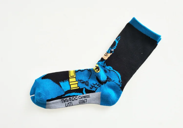 Милый мультфильм герой комиксов Marvel комиксов носки для мужчин и женщин Бэтмен Человек-паук Халк шаблон носки противоскользящие невидимые повседневные для взрослых унисекс - Цвет: 22