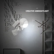 

USB Night Light LED Astronaut Lamp Cute Mini Small Book Lamp Creative Flexible Reading Lamps 5v Eye Protection Portable Lamparas