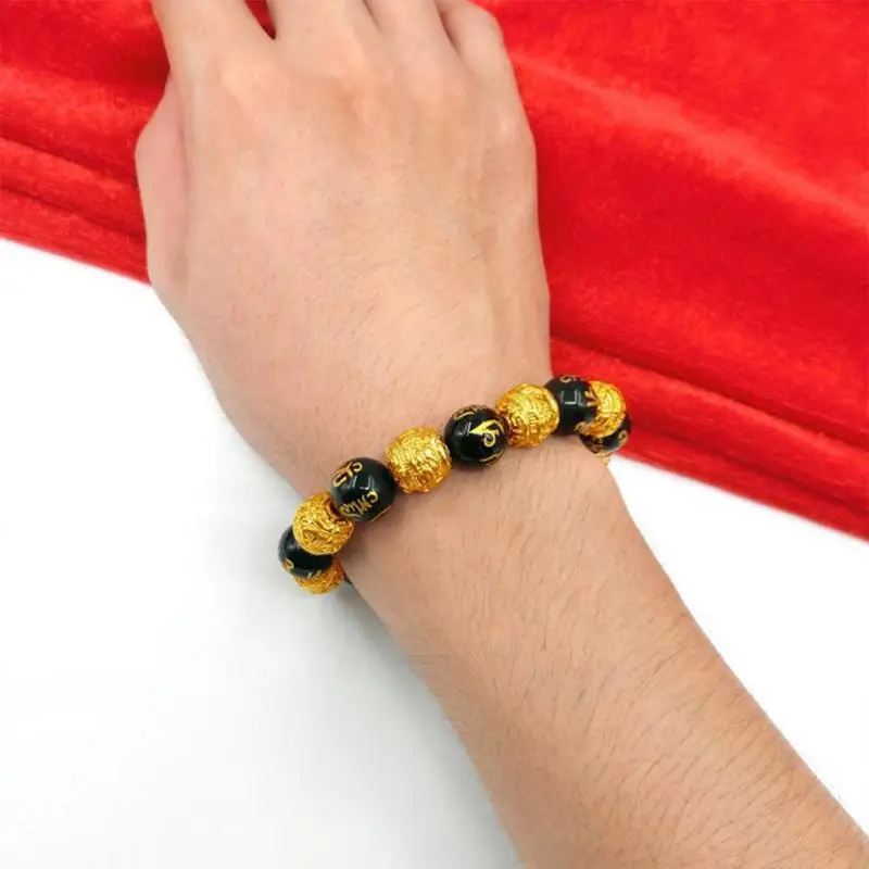 Lucky Obsidian Animal Pixie Bracelet Gold Brave Troops Bracelets Jewelry Lucky  Bracelet For Women Men - Image 5
