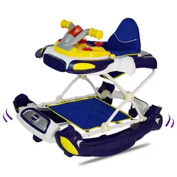 

Walker 6/7-18 Months Babies Learn To Behave Rollover Prevention Multifunctional Babies Can Sit Hand Push Folding Belt Music