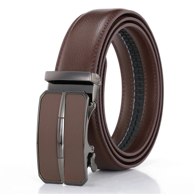 

Vintage Men Belts 2019 Genuine Leather Luxury Strap Fashion New Male Belts for Men Classic Automatic Buckle Waistband