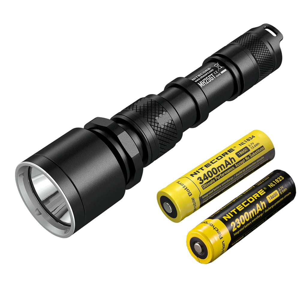 MH25GT NL1834 NL1823 NITECORE MH25GT USB Перезаряжаемый тактический фонарь XP-L HI V3 max 1000 люмен луч бросок 452 м открытый свет спортивный факел - Испускаемый цвет: MH25GT NL1834 NL1823