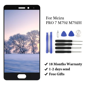 

1 PCS LCD For Meizu Pro 7 LCD Display Touch Screen Panel Digitizer Assembly Replacement arts+Tools For Meizu Pro 7 Plus lcd