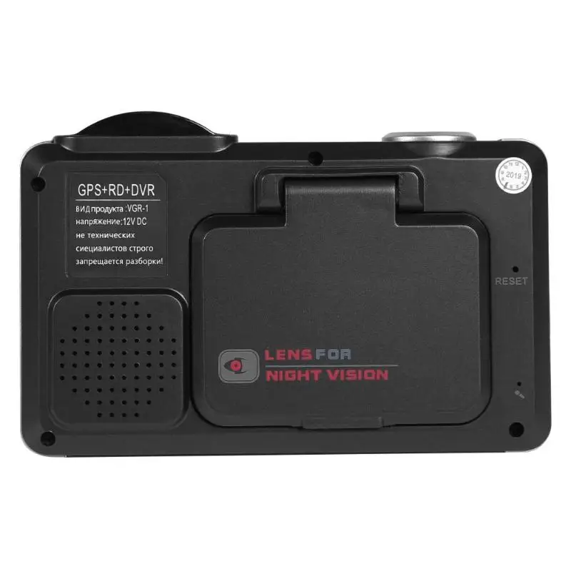 VGR1-S 3 в 1 Автомобильный видеорегистратор Dash Cam Авто голосовое оповещение дисплей скорости автомобиля gps воспроизведение трека радар детектор для России