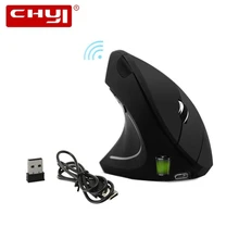 CHYI, беспроводная Вертикальная мышь для левшей, эргономичная перезаряжаемая оптическая Usb мышь Mause с 6 кнопками для ПК, игровая мышь для ноутбука