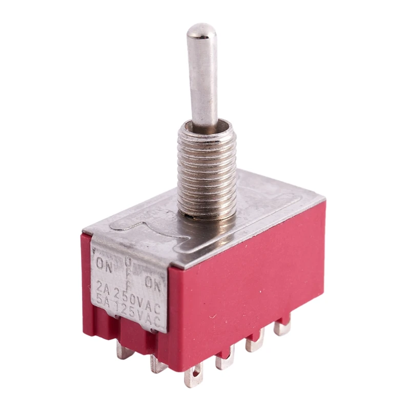 AC 250V 2A 125V 6A ВКЛ./ВЫКЛ./вкл. 4PDT тумблер с водонепроницаемой загрузкой