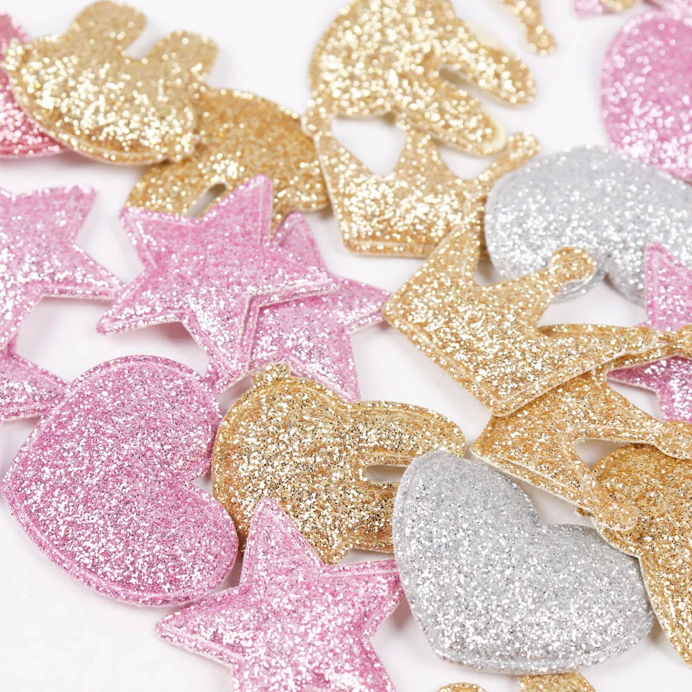 100 шт. блестящие нашивки Cheerbows для одежды аксессуары шитья декоративные зажимы