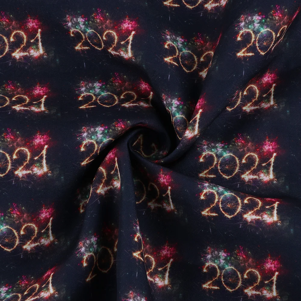 

Polyester-cotton printcloth, 2021 sheet quilt clothing production home textile Christmas polyester DIY patchwork 50*140cm pieces
