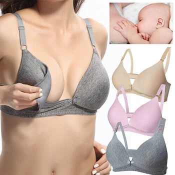 

2019 Pregnancy Maternity Clothing Pregnant Women Fitness Bra Underwear Maternity Breastfeeding Nursing Feeding Bra D3B25