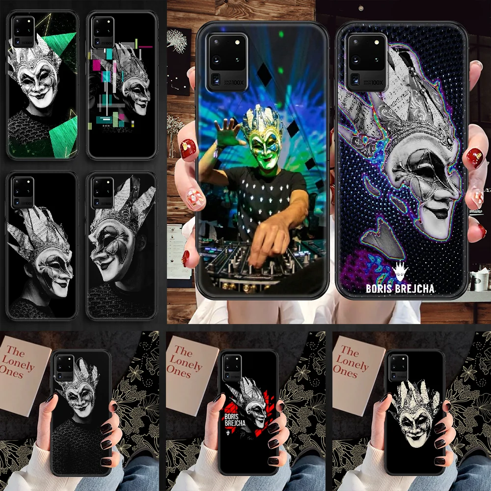 DJ Boris Brejcha Phone case For Samsung Galaxy Note 4 8 9 10 20 S8 S9 S10 S10E S20 Plus UITRA Ultra black tpu bumper art Etui | Мобильные