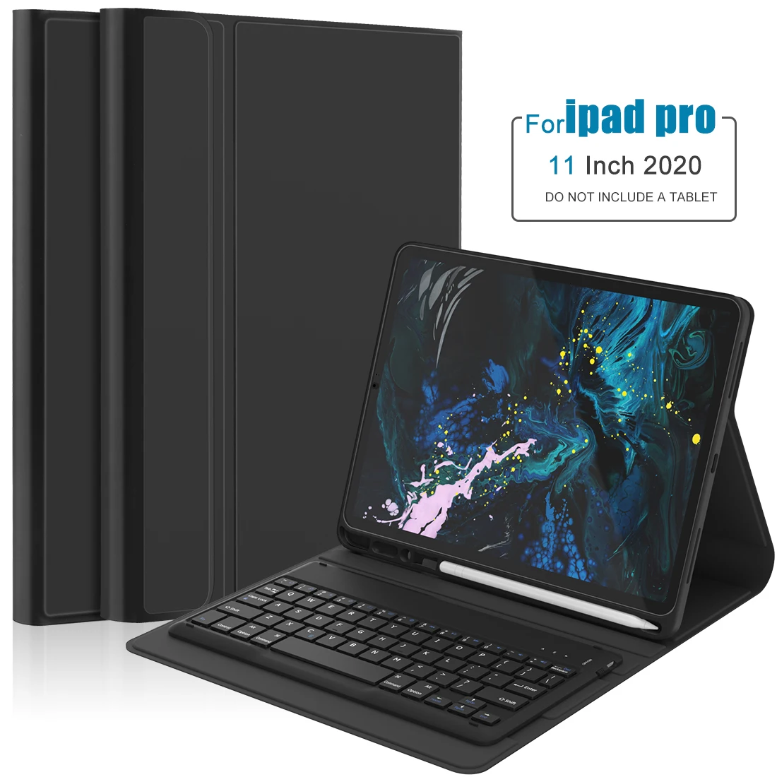 

For iPad Pro 11 2020 Case USA Bluetooth Keyboard Flip Stand PU Leather Tablet Cover For iPad Pro 2020 11 Inch Case Smart Awake
