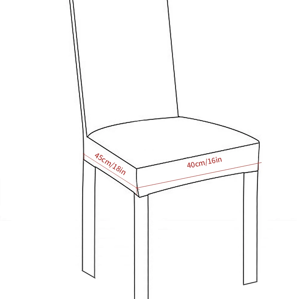 Минималистский сплошной цвет столовая офис кухня эластичный спандекс чехол на стул высокое качество анти-грязный чехол на стул протектор