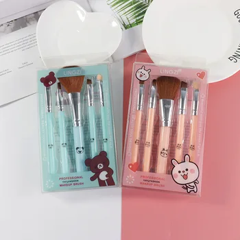 

New Style 5 PCs Makeup Hot Selling Makeup Beauty Tool Ultra-Soft Blush Brush Eyeshadow Brush Brush Suit