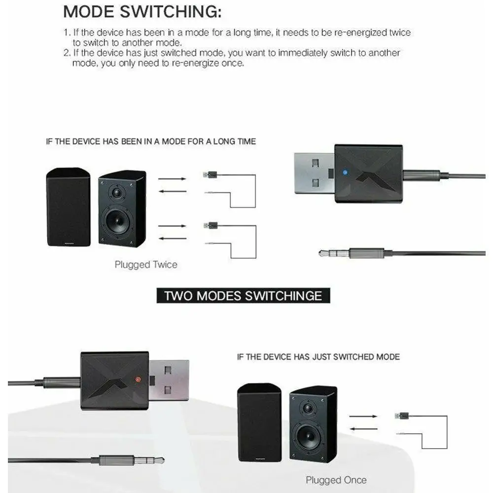 Портативный мини 2 в 1 4K Bluetooth 5,0 передатчик приемник 3,5 мм AUX USB беспроводной стерео аудио адаптер для ТВ MP3/4 шт. автомобиля