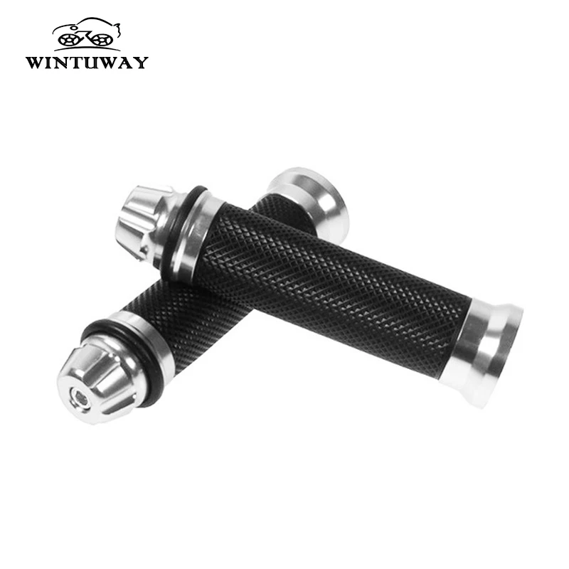 

WINTUWAY 22MM Motorcycle Handlebar Grips CNC Aluminium Alloy Universal Street & Racing Motorcycle Racing Grips