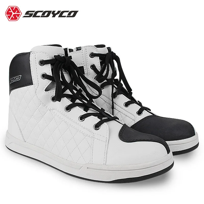 Couple Moto Cycling Shoes Biker Motorboats Motorbike Riding Shoe enduro Motorcycle Boots rider protective Motocross boot scoyco