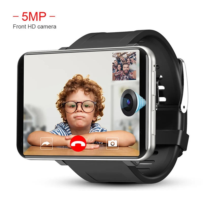 4G 2.86 Inch Big Screen Smart Watch Phone Android 7.1 3GB 32GB 5MP Camera 480*640 Resolution 2700mah Battery SIM Smartwatch Men