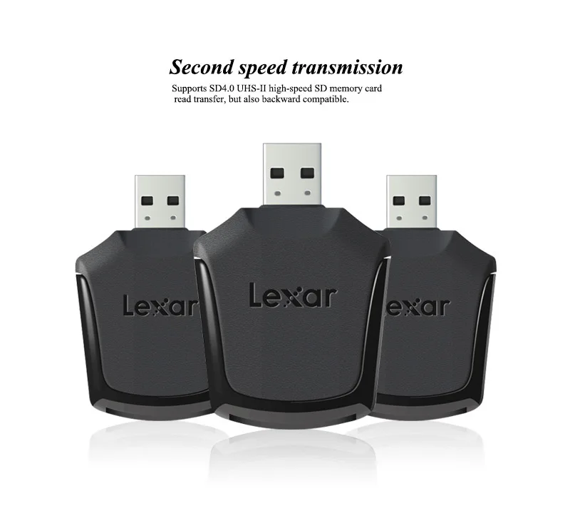 Lexar популярный Профессиональный USB 3,0 кард-ридер SDHC SDXC UHS-II высокоскоростной кард-ридер для Lexar SD карты