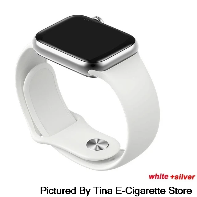 white silver W58 умные часы серии 5 для мужчин и женщин iwo 8 lite iwo 10 монитор сердечного ритма напоминание о звонках для Android Apple PK P68 a1 IWO 12 - Цвет: white silver