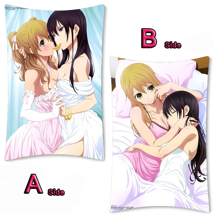 Аниме цитрусовые Aihara Yuzu Aihara Mei милый Dakimakura длинная подушка для объятий чехол кровать подушка Pilow крышка 2WAY 35x55 см