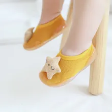 Летняя одежда для младенцев Одежда для маленьких обувь В стиле принцессы домашняя мягкая подошва, детские противоскользящие носки с высокой пяткой детская трендовая детская обувь на беха