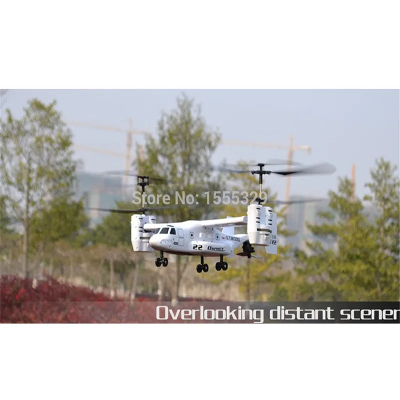 Osprey Transport Aircraft RC Helicopter 2.4GHz 4.5CH Remote Control Model Drone Toy Ready to Fly with Gyro with Light 6