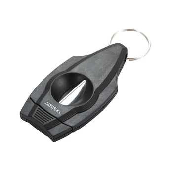 

LUBINSKI Plastic Cigar Cutter V Cut Stainless Steel Sharp Double Blade Tobacco Cutting Guillotine V-Cut Smoking Tool