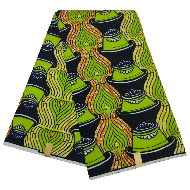 Shenbolen африканская восковая ткань с принтом Кент Ткань 6 ярдов Анкара африканская ткань Анкара полиэфирная восковая ткань для платья - Цвет: color18
