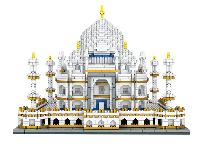 Популярный классический мир архитектурная модель Taj Mahal строительные блоки игрушка обучающая модель кирпич детская игрушка Рождественский подарок на день рождения