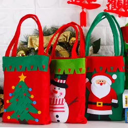 1 шт. Санта-Клаус Снеговик подарок на Рождество/Конфеты, сумки для хранения, Рождественский новогодний декор, вечерние украшения для дома 62639