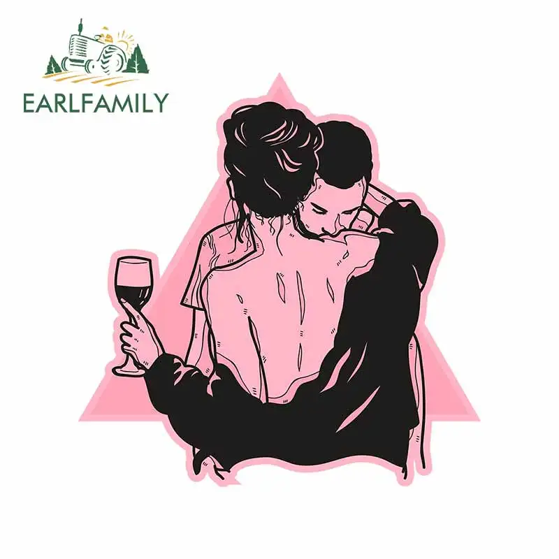 EARLFAMILY 13 см x 12 3 для обнимания пары милые наклейки на автомобиль с окклюзией и