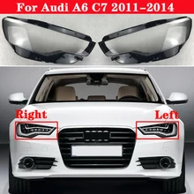Для Audi A6 C7 2011-2014 Автомобиля Крышка для линз передних фар авто оболочки Рассеиватель фары стекло покрытия для ламп фара головного света крышка Для Audi A6 C7 2011-2014 Автомобиля Крышка для линз передних фар авто оболочки Рассеиватель фары стекло покрытия для ламп фара головного света крышка