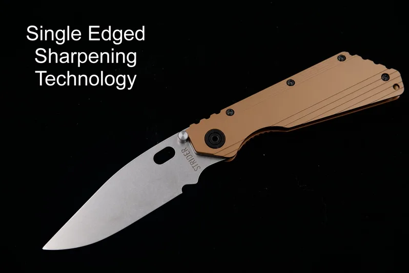 JUFULE Strider SMF TC4 титановая ручка D2 лезвие медная шайба складной Охота Кемпинг на