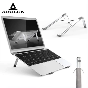 

Folding Adjustable Laptop Stand Aluminum Alloy Portable Tablet Bracket Heat Reduction Holder Support 11-15.6 inches