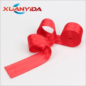 

Xuanyida 3.6Meters Universal Seat Belt Webbing Fabric Racing Car seat Safety Belts 4.8cm width red seat belt webbing