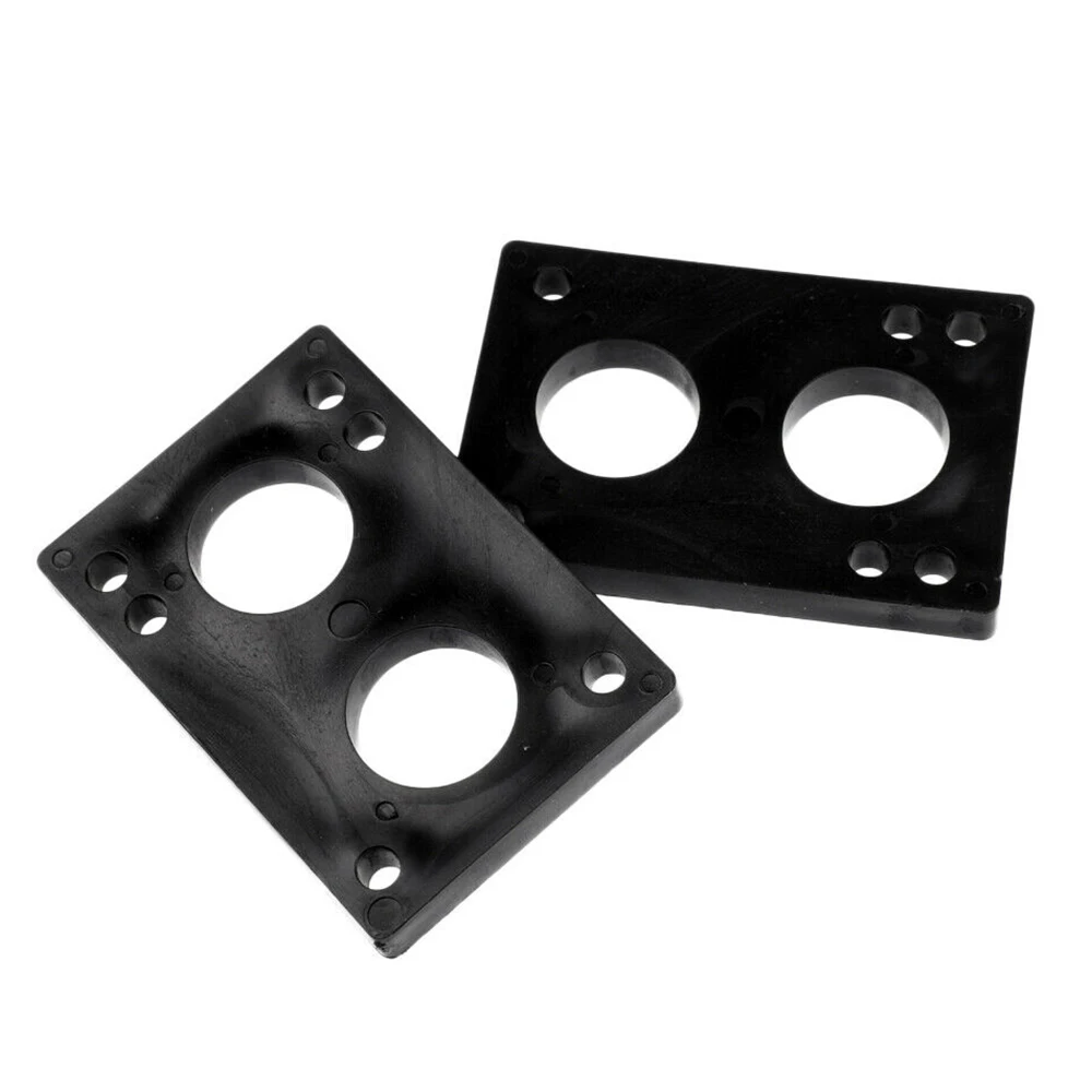 Big Sale 1 Pair Longboard Riser Pads 1/4" 6mm 1 Pair Risers Skateboard Shock Pads Black aVjnY8xdA