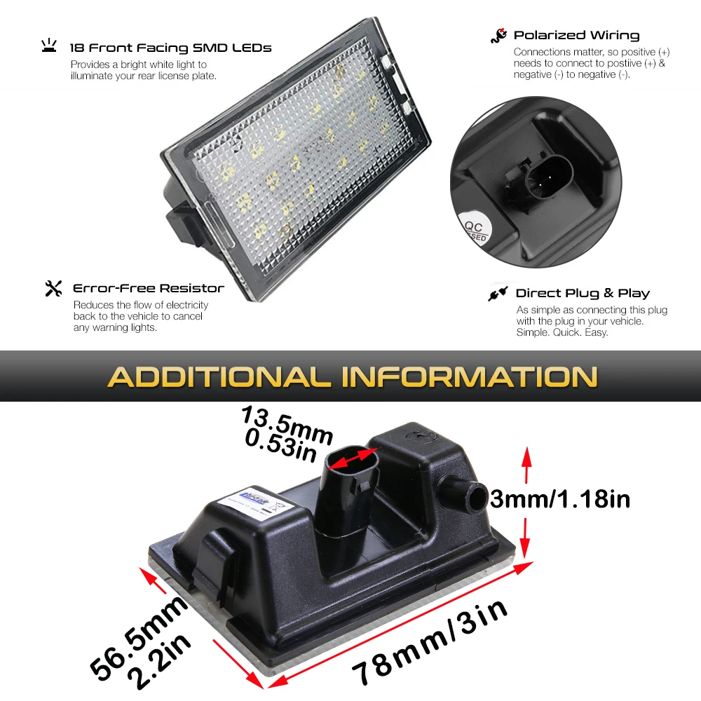 2 шт. светодиодный светильник для номерного знака автомобиля для Land Rover freelander 2 Discovery 3 4 Range Rover Sport LR2 3 4 XFC500040