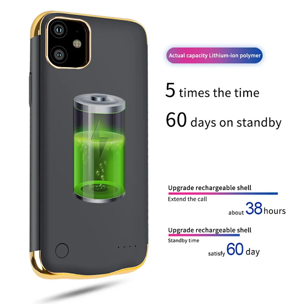 

power bank 6000mAh Extended Battery Case Phone PowerBank Charging Cover for iphone 11/11 Pro/11 Pro Max зарядное устройство